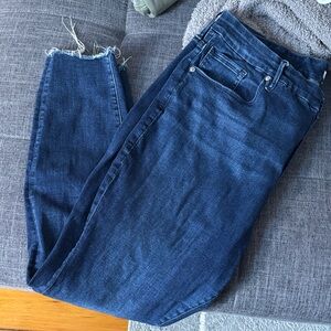 Good American Dark Blue Jeans